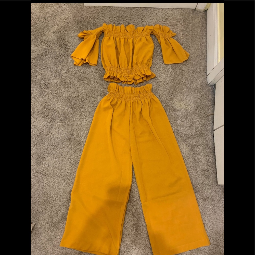 Yellow Two-Piece Outfit